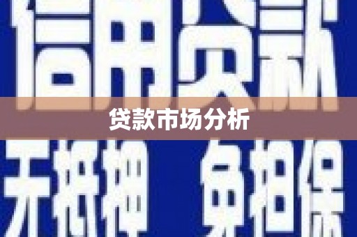 米脂贷款市场分析