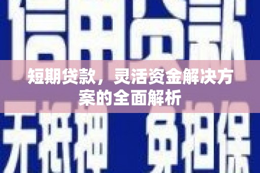 米脂短期贷款，灵活资金解决方案的全面解析