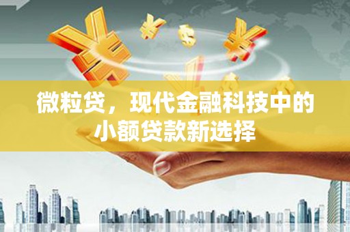 米脂微粒贷，现代金融科技中的小额贷款新选择