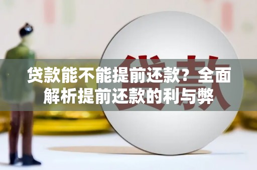 米脂贷款能不能提前还款？全面解析提前还款的利与弊