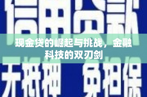 米脂现金贷的崛起与挑战，金融科技的双刃剑