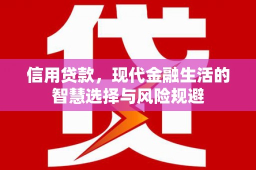 米脂信用贷款，现代金融生活的智慧选择与风险规避