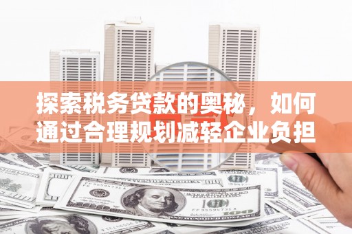 米脂探索税务贷款的奥秘，如何通过合理规划减轻企业负担