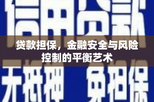 米脂贷款担保，金融安全与风险控制的平衡艺术