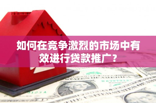 米脂如何在竞争激烈的市场中有效进行贷款推广？