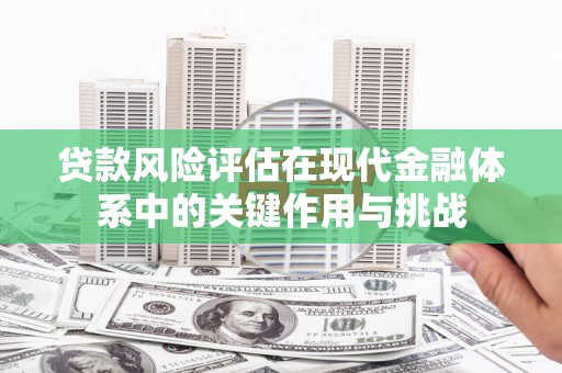 米脂贷款风险评估在现代金融体系中的关键作用与挑战