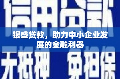 米脂银盛贷款，助力中小企业发展的金融利器