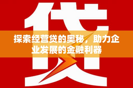 米脂探索经营贷的奥秘，助力企业发展的金融利器