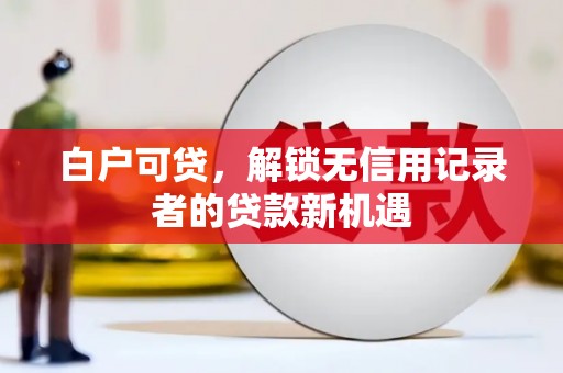 米脂白户可贷，解锁无信用记录者的贷款新机遇