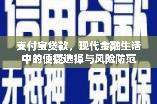 米脂支付宝贷款，现代金融生活中的便捷选择与风险防范