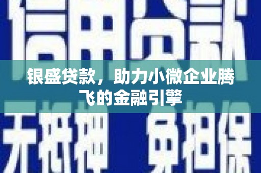 米脂银盛贷款，助力小微企业腾飞的金融引擎