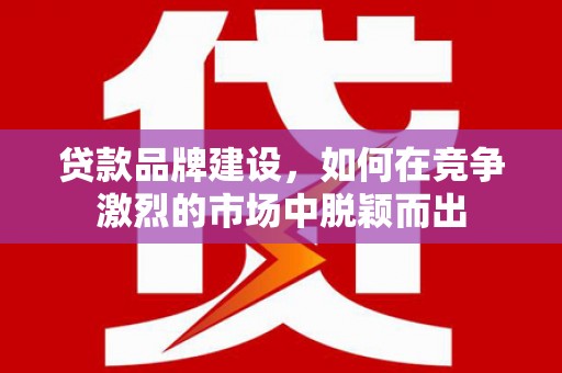 米脂贷款品牌建设，如何在竞争激烈的市场中脱颖而出