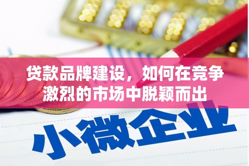 米脂贷款品牌建设，如何在竞争激烈的市场中脱颖而出