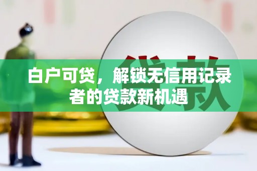 米脂白户可贷，解锁无信用记录者的贷款新机遇