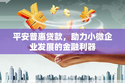米脂平安普惠贷款，助力小微企业发展的金融利器