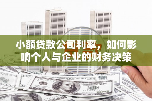 米脂小额贷款公司利率，如何影响个人与企业的财务决策