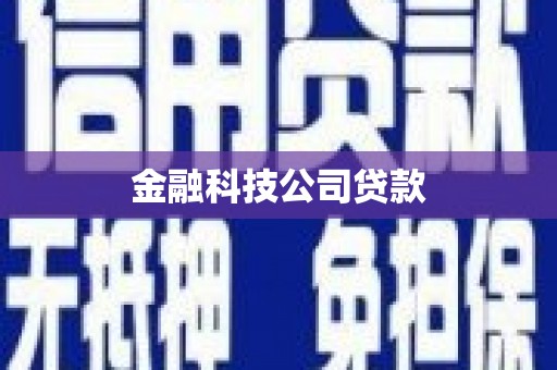 米脂金融科技公司贷款